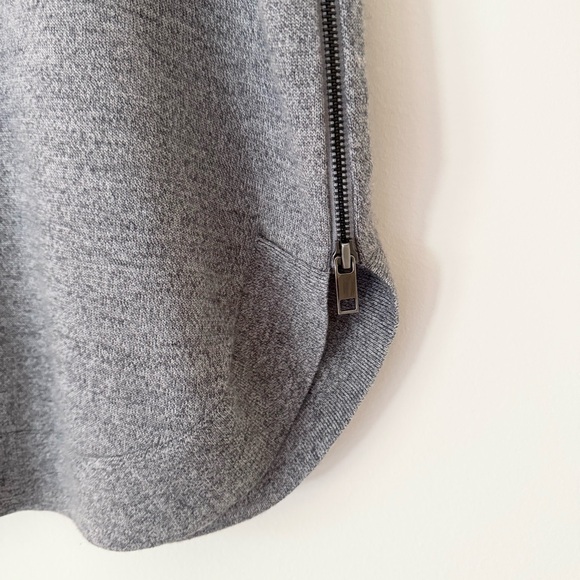 Ann Taylor 100% Wool Long Line Sweater Tunic in Marled Gray, Size L, EUC - Picture 3 of 12